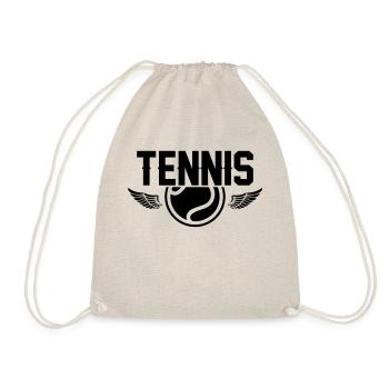 tennis - Turnbeutel - Natur - Vorne