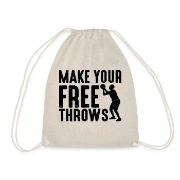 Make Your Free Throws 2 - Turnbeutel - Natur - Vorne