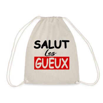 Salut les gueux / humour / phrase drôle - Sac de sport léger - nature - Devant