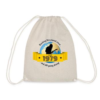 44. Geburtstag Secouant cette planète depuis 10/1979 - Sac de sport léger - nature - Devant