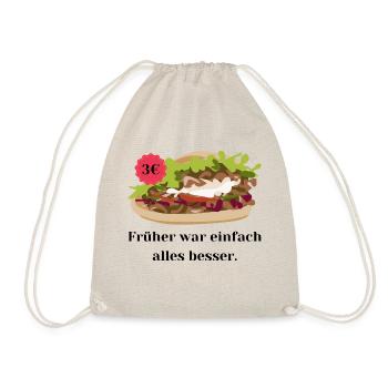 Früher war einfach alles besser - Dönerpreise - Turnbeutel - Natur - Vorne