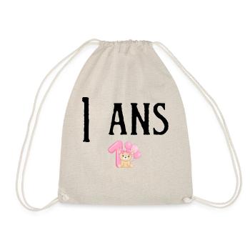 1. 1 year. 1st ANNIVERSARY. 1 YEAR ANNIVERSARY ANNIVERSARY. ANNI - Drawstring Bag - nature - Front