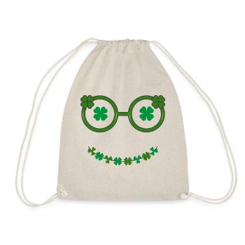 Un visage chanceux souriant - Sac de sport léger - nature - Devant