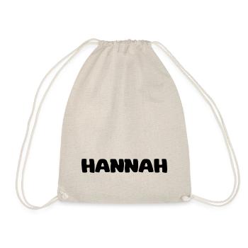 Name - Hannah - Turnbeutel - Natur - Vorne