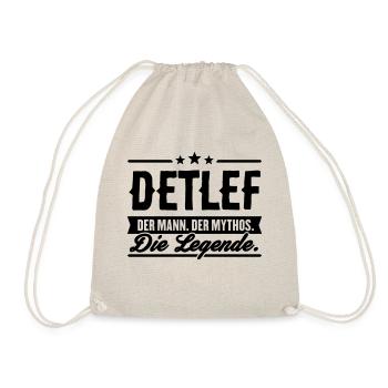 Mann Mythos Legende Detlef - Turnbeutel - Natur - Vorne