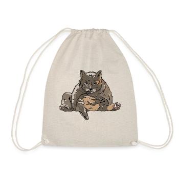 The Tubbiest Cat - Drawstring Bag - nature - Front