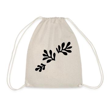 Motif de feuille de plante de la flore - Sac de sport léger - nature - Devant