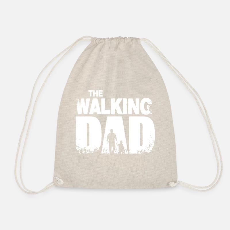 Walking Dad - Drawstring Bag - nature