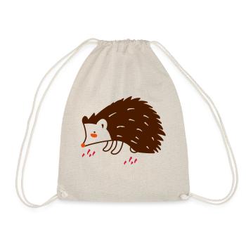 The Hedgehog - Drawstring Bag - nature - Front