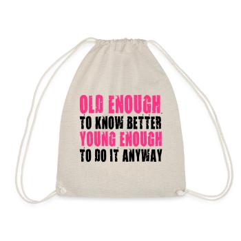 Best Birthday Shirt - Funny Quote - Turnbeutel - Natur - Vorne