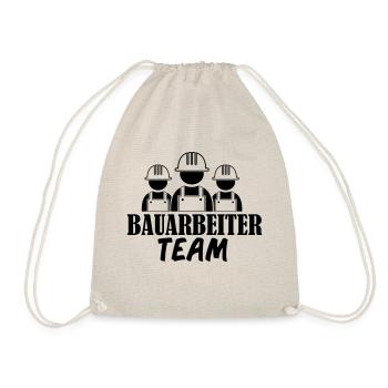 bauarbeiter__team_001 - Turnbeutel - Natur - Vorne