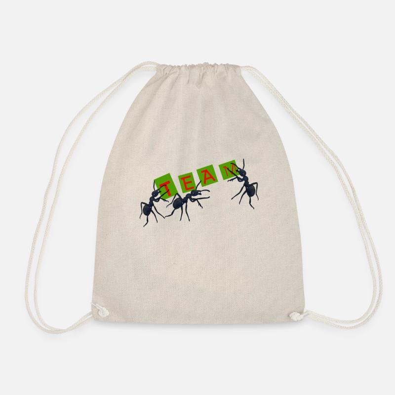 Team, group, ant - Drawstring Bag - nature