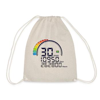 30 ans years compteur anniversaire days vitesse - Sac de sport léger - nature - Devant