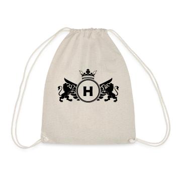 Buchstabe H Wappen - Turnbeutel - Natur - Vorne