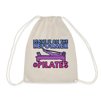 Leave It All On The Reformer #pilates 2 - Turnbeutel - Natur - Vorne