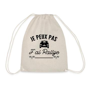 je peux pas j ai rallye - Sac de sport léger - nature - Devant