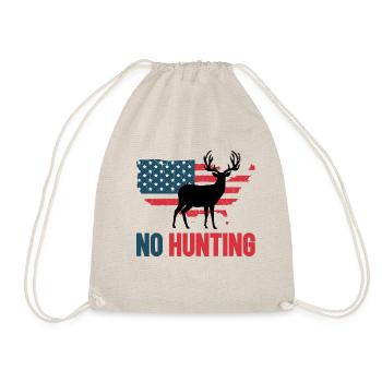 Anti Chasse Keine Jagd USA - Turnbeutel - Natur - Vorne