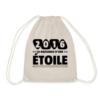 2016 année de naissance / anniversaire année 2016 - Sac de sport léger - nature - Devant