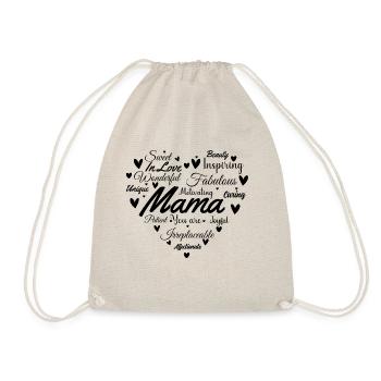 Mother's day celebration - EN - Drawstring Bag - nature - Front