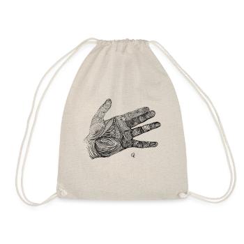 HAND Zeichnung - Turnbeutel - Natur - Vorne