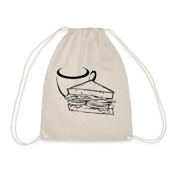 Breakfast Sandwich - Drawstring Bag - nature - Front