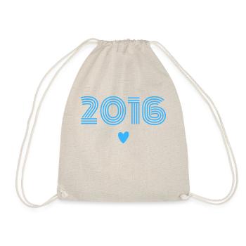 Born in 2016 boy - Drawstring Bag - nature - Front