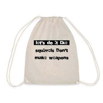jokes peace movement love gift present peace sign - Drawstring Bag - nature - Front