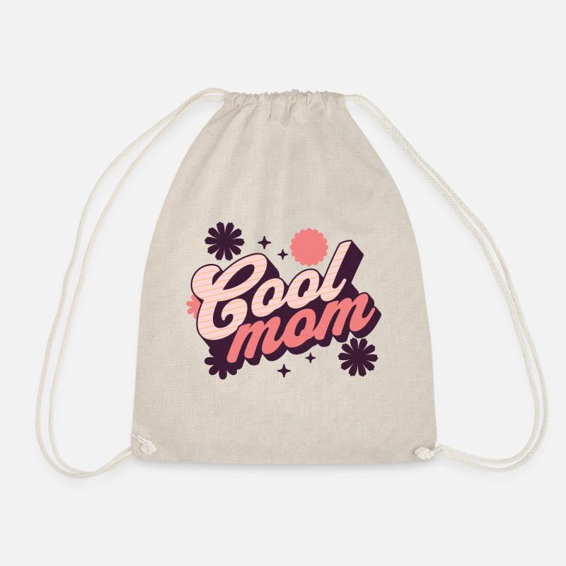 Cool Mom - Drawstring Bag - nature