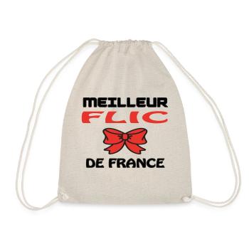 MEILLEUR FLIC DE FRANCE - Sac de sport léger - nature - Devant