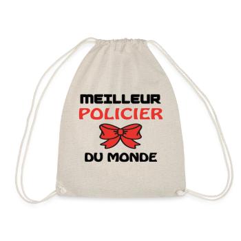 MEILLEUR POLICIER DU MONDE - Sac de sport léger - nature - Devant