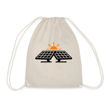 Solar Power Icon - Drawstring Bag - nature - Front