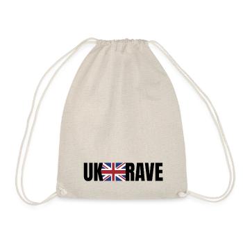 UK RAVE - Turnbeutel - Natur - Vorne