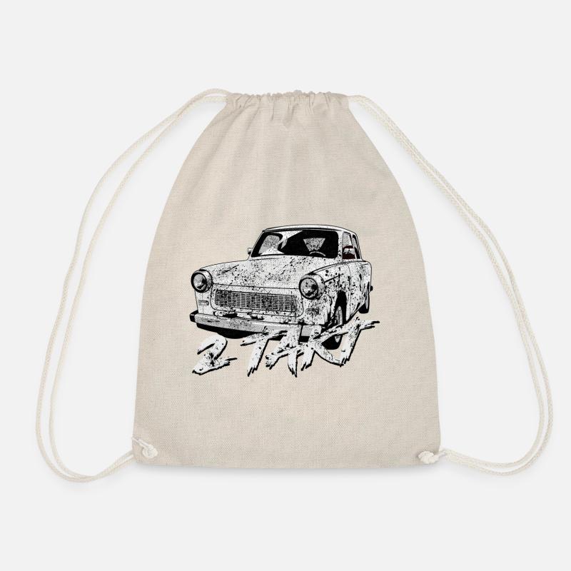 Trabant 601 Weiss - Turnbeutel - Natur
