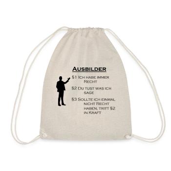 Ausbilder Geschenk - Turnbeutel - Natur - Vorne