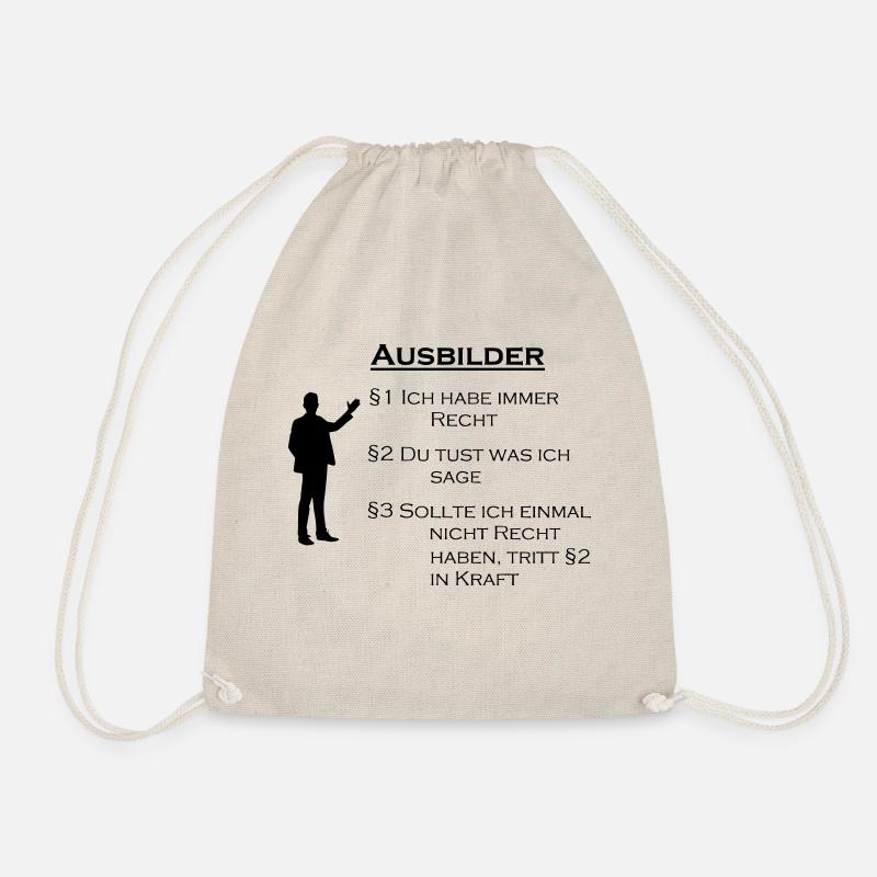 Ausbilder Geschenk - Turnbeutel - Natur