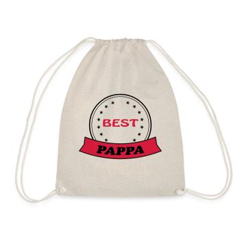 BEST PAPPA - Drawstring Bag - nature - Front