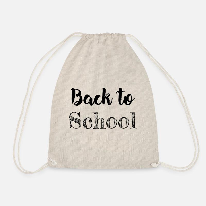 Back To School - Drawstring Bag - nature