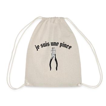 je SUIS une PINCE - Sac de sport léger - nature - Devant