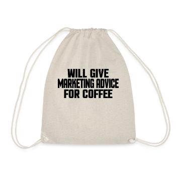 Spécialiste du marketing amusant et cadeau d’amateur de café - Sac de sport léger - nature - Devant