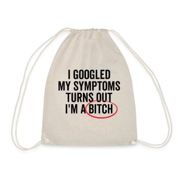 J’ai googlé mes symptômes s’avère que je suis un Bich - Sac de sport léger - nature - Devant