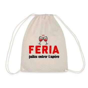 Feria humour faites entrer l'apéro - Sac de sport léger - nature - Devant