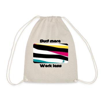 Surf more work less - Turnbeutel - Natur - Vorne