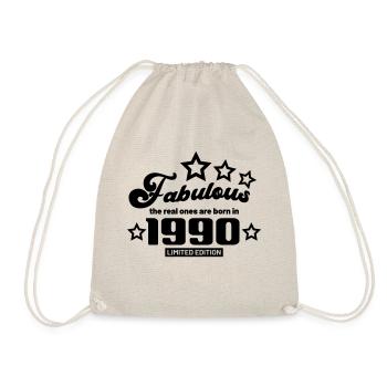 fabulous the real ones are born in 1990 - Sac de sport léger - nature - Devant