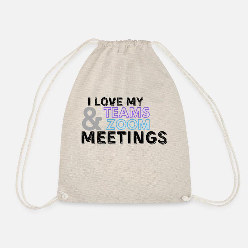 Zoom Teams Meeting - Drawstring Bag - nature