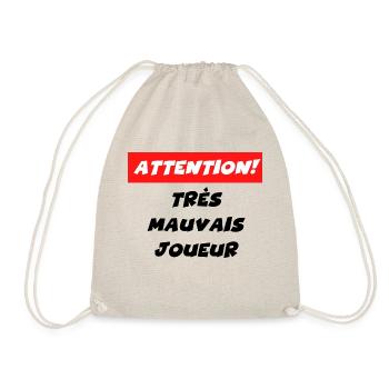 attention très mauvais joueur - Sac de sport léger - nature - Devant