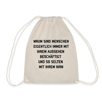 Funny saying - Drawstring Bag - nature - Front