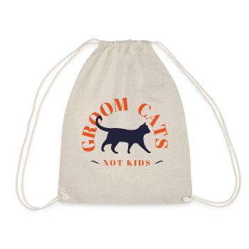 Fun Groom Cats v2 - Turnbeutel - Natur - Vorne
