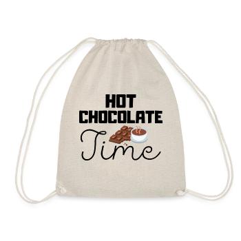 Citations d’hiver mignonnes - temps de chocolat chaud - Sac de sport léger - nature - Devant
