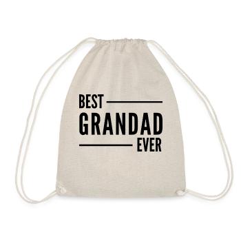 BEST GRANDAD EVER. GRANDAD GIFT - Drawstring Bag - nature - Front