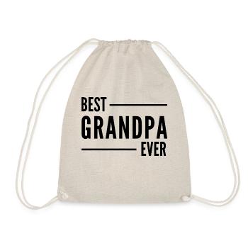 BEST GRANDPA EVER. GRANDPA GIFT - Drawstring Bag - nature - Front